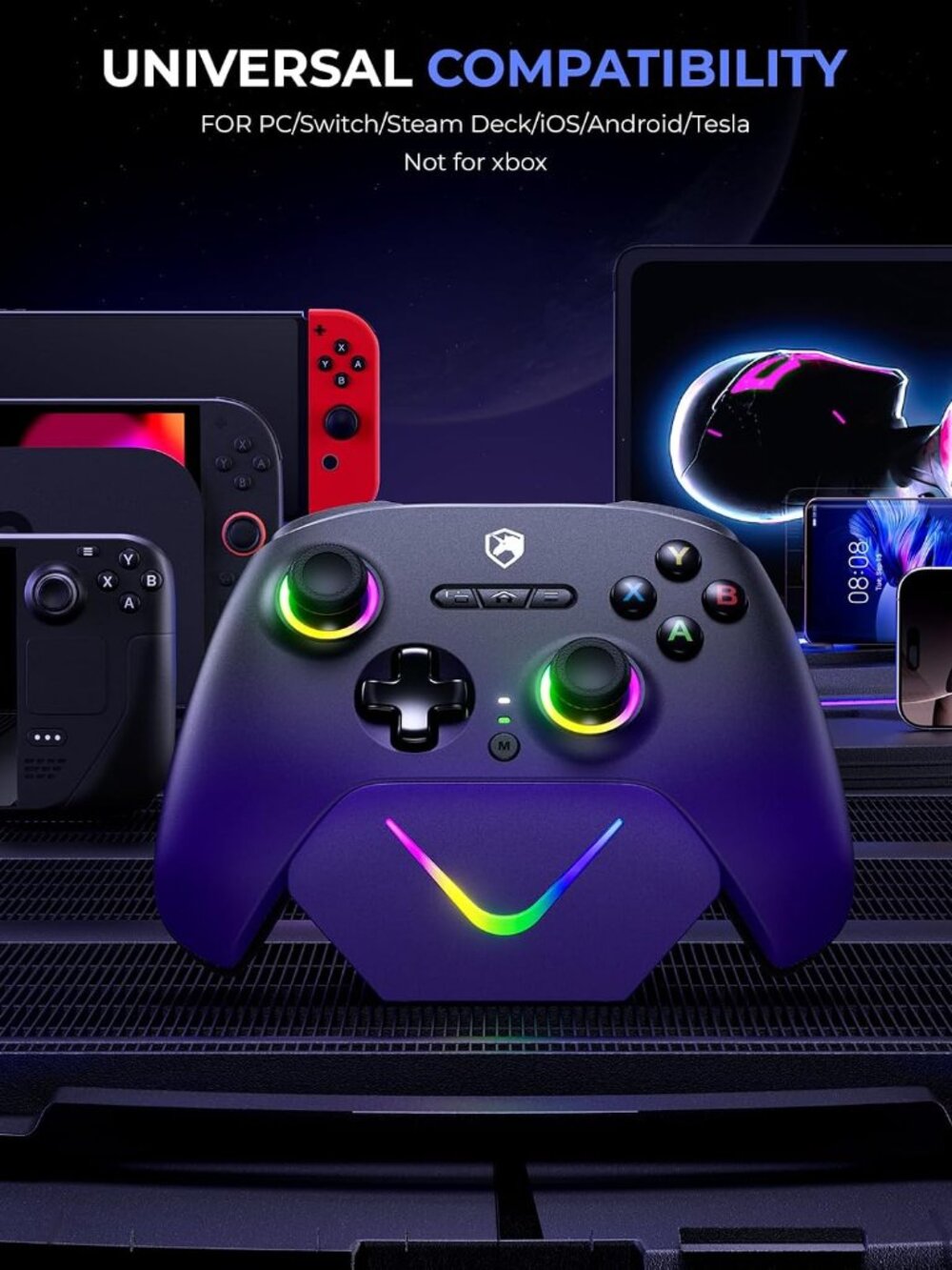 Universal Game Controller for PC, Switch, Steam Deck, iOS, Android - Picture 2 of 8